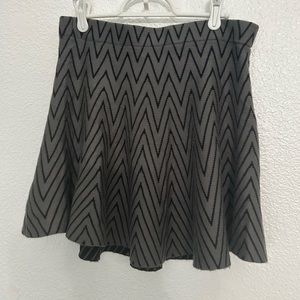 Mini skater skirt, sweater material